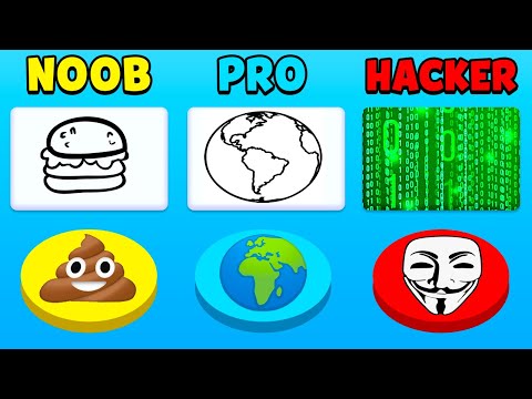 NOOB vs PRO vs HACKER - Guess The Drawing - YouTube