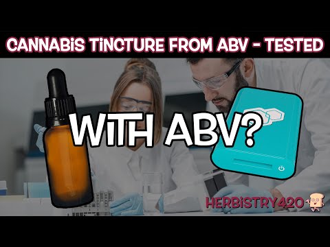 ABV Cannabis Tincture Recipe: 5 Simple Steps with T-Check