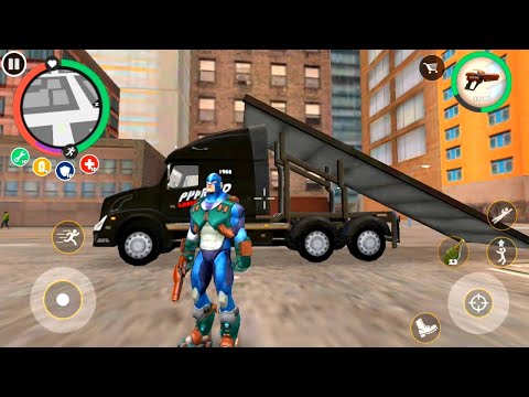 Rope hero mutant vs big army base | Rope hero vice town | Transformer ball android gameplay HD