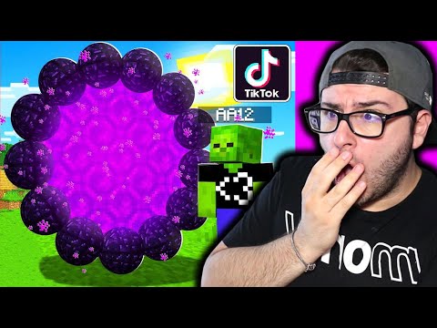 REAZIONE AI TIKTOK - SE TI SUCCEDE ELIMINI MINECRAFT!!
