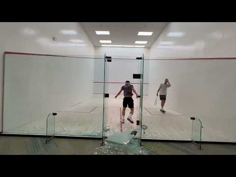 How NOT to Exit a Squash Court