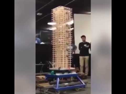 INGENIERÍA CIVIL (prueba de sismo resistencia. Edificio a escala 🏢)