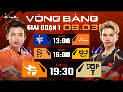 🔴 TRỰC TIẾP: FPT x FLASH vs SAIGON PHANTOM | GIAI ĐOẠN 1 - LƯỢT ĐI | ĐTDV MÙA XUÂN 2026