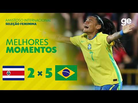 Gols e lances de Costa Rica x Brasil