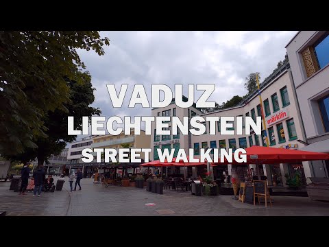 Vaduz, Liechtensein - Street Walking 4K