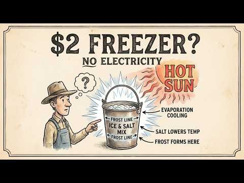 $2 Salt + Ice = −21°C Freezer (The Forbidden Cooling Method They Never Taught You)