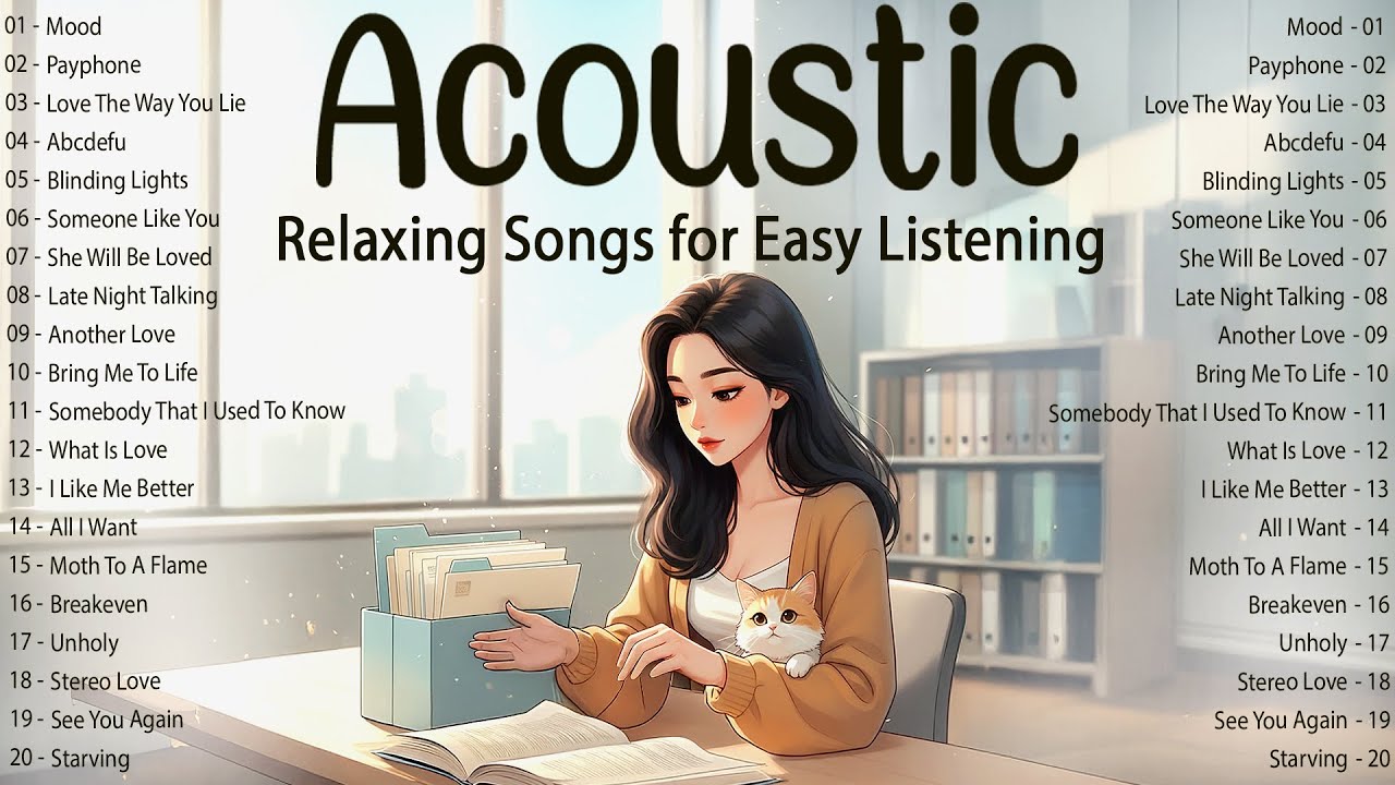 Relaxing Acoustic Songs 2026 🍃 Music 2026 New Songs with Lyrics for Easy Listening