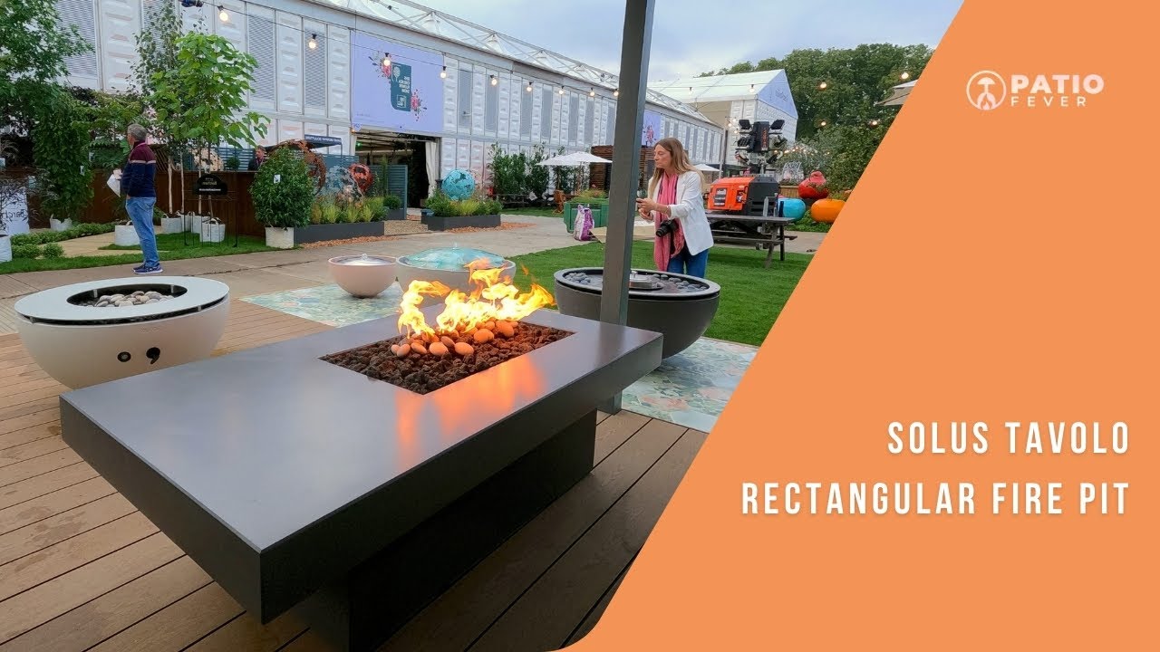 Solus Tavolo 68-Inch Large Gas Fire Pit Table - Patio Fever