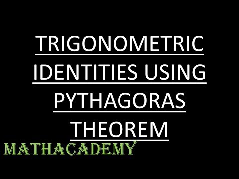 Trigonometric Identities Using Pythagoras Theorem | Trigonometry