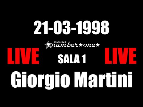 GIORGIO MARTINI 21/03/1998 DIRETTA MERAVIGLIOSA @ Sala 1 Number One