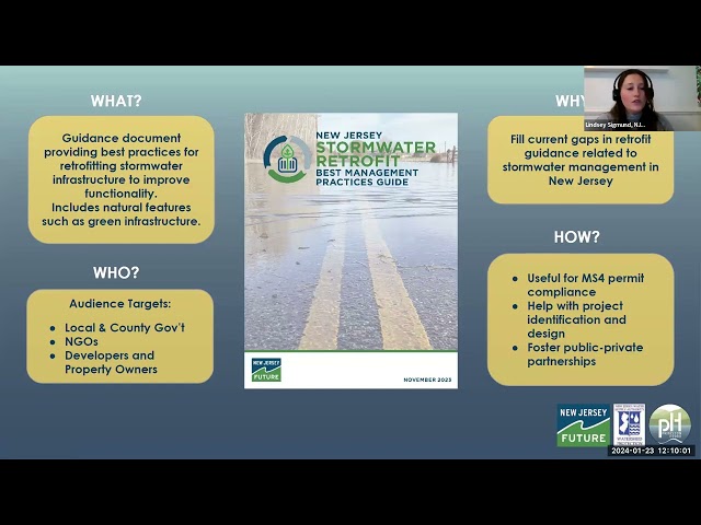 Webinar: NJ Stormwater Retrofit BMP Guide: Introduction & Overview