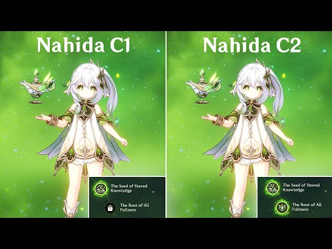 Nahida C1 vs Nahida C2 Aggravate Team Comp