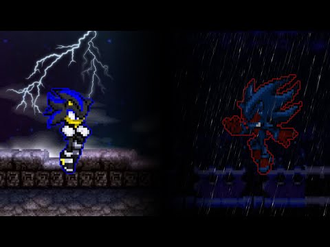 Rise of Evil | Seelkadoom vs Nega Shadic (Collab Entry) | Sonic sprite animation