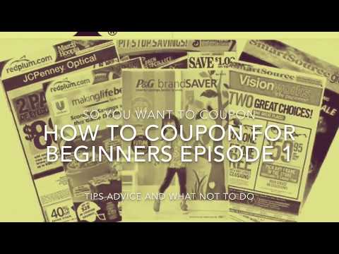 Couponing for Beginners. What to do & What NOT to do tips tricks & advice Ep. 1 Video