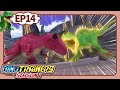 DinoTrainers S1 Highlight EP14 Trex Vs Carnotaurus Dinosaurs For Kids Cartoon Toys Robot