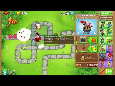 I can complete CHIMPANZEE MODE in Monkey Meadow with ONLY 5 monkeys! 😱 (Bloons TD6 Challenge) Ger...
