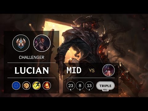 Lucian Mid vs Akali - EUW Challenger Patch 9.24