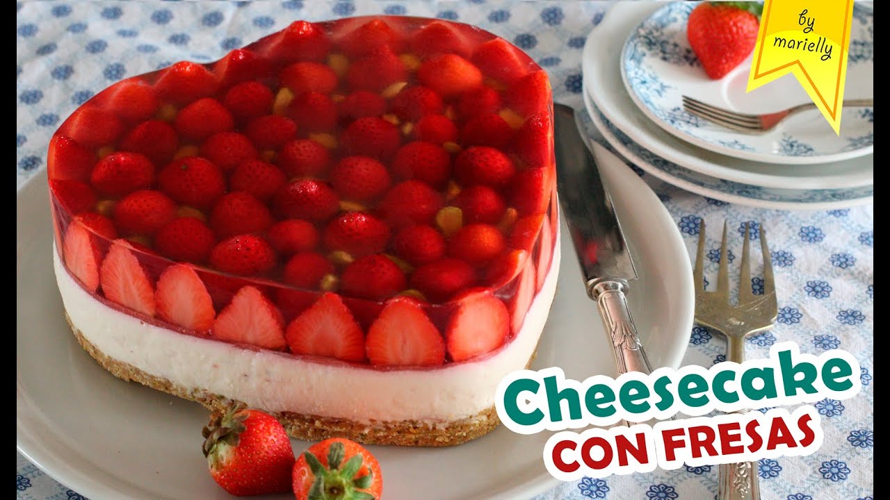 Watch CHEESECAKE SIN HORNO CON FRESAS Y GELATINA ?? By Marielly Now CHEESECAKE SIN HORNO CON FRESAS Y GELATINA ?? By Marielly