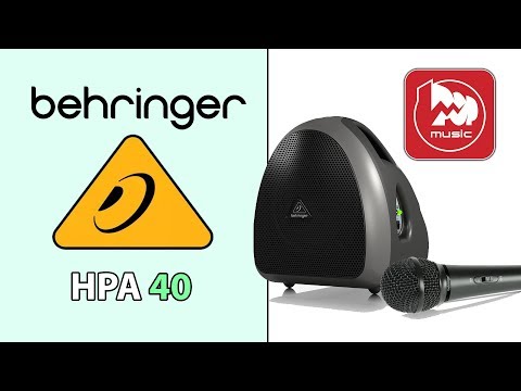 Обзор портативной акустической системы Behringer HPA40