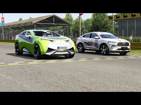 HKV SUV Concept Electric vs Haval F7X at Monza Full Course