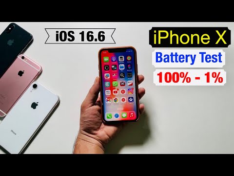 iOS 16.6 Battery Life Test On iPhone X || iPhone X Full Battery Test 100% - 1% ||TechBag||