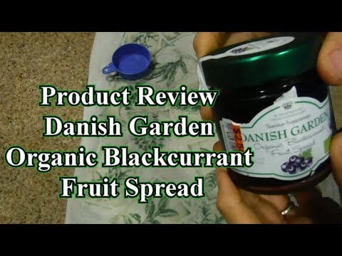 Vegan Danish Garden Organic Blackcurrant Fruit Spread