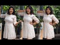 Aswathy S Nair In White Outfit