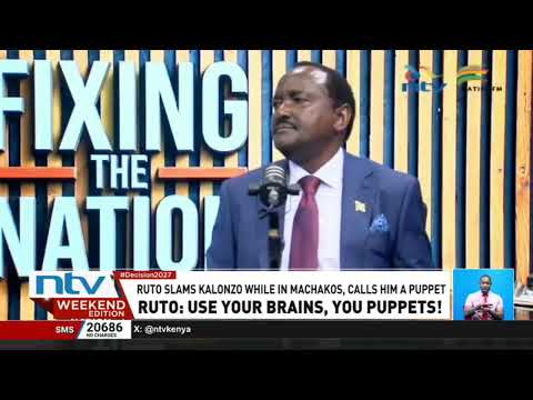President Ruto targets Kalonzo in Machakos, labels opposition leaders as ‘Puppets’