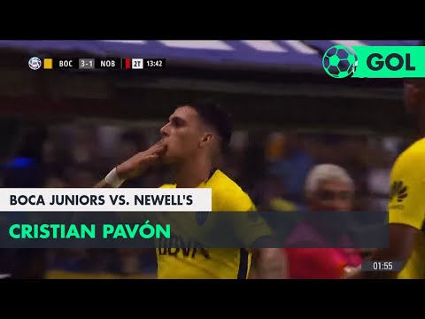 Cristian Pavón (3-1) Boca Juniors vs Newell's | Fecha 24 - Superliga Argentina 2017/2018