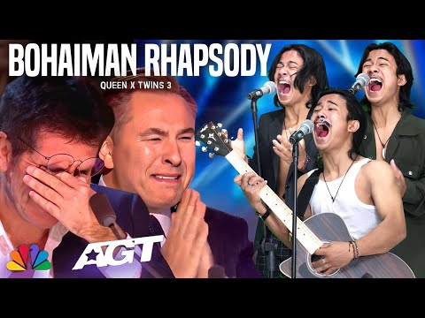 The Extraordinary Voice of Twins 3 | Makes the Judges Cry With the Song Bohaiman Rhapsody | AGT 2023