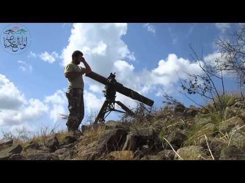 استهداف دبابة لقوات النظام بصاروخ تاو من قبل لواء العاديات في قسطل معاف في محافظة اللاذقية