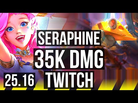 SERAPHINE & Pyke vs TWITCH & Brand (ADC) | 7/3/22, 35k DMG | EUW Master | 25.16