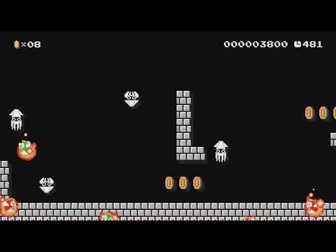 Super Mario Bros. 7-2 Remix by Diego - SUPER MARIO MAKER - NO COMMENTARY 1bi