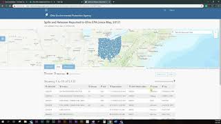 Ohio EPA Open Data Portal Tutorial
