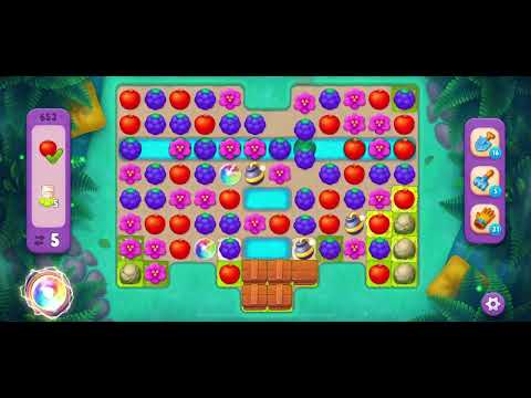 Gardenscapes - level 653 - super hard level NO Boosters!! 🤩