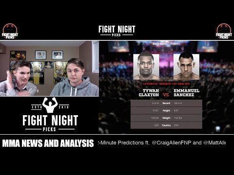 Bellator 226: Emmanuel Sanchez vs. Tywan Claxton 2-Minute Prediction
