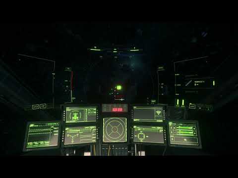 Star Citizen Cutlass Black weapons test. Complete with graphics glitch.