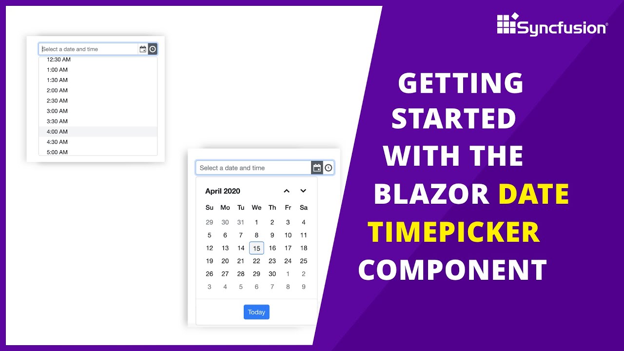 Getting Started With the Blazor DateTimePicker Component