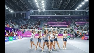 Download lagu JKT48 Heavy Rotation & Koisuru Fortune Cookie at Final Badminton Asian Games 2018 mp3