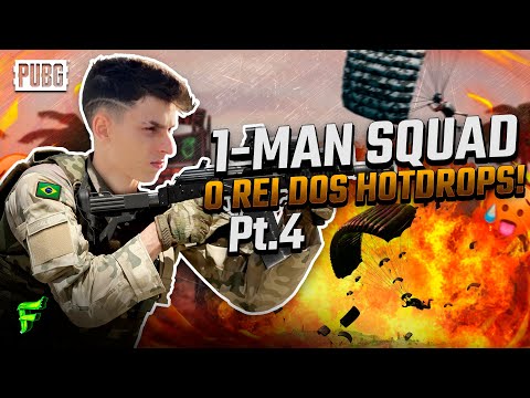 KING OF HOT DROPS 1-MAN SQUAD!! Pt 4 - PUBG