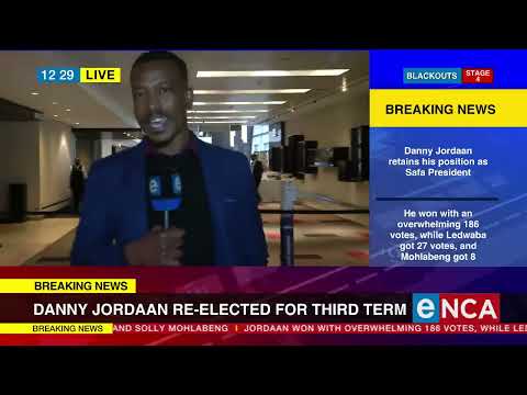 Danny Jordaan re elected for a third term