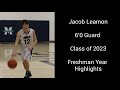 Jake Leamon - MMU 9th Grade JV Hoops Highlights