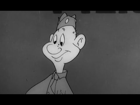 Private Snafu | Coming!! Snafu (1943) | 4K AI Upscale