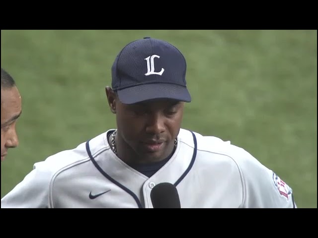 ライオンズ・ヘルマン選手ヒーローインタビュー 8月15日 オリックス・バファローズ 対 埼玉西武ライオンズ