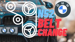 BMW N52 Drive Belt Replacement E60 E61