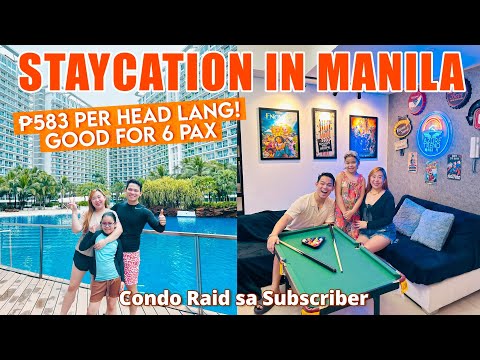 Staycation in Manila Na Mala Beach Resort ₱583 per head lang, Good for 6 Pax Na! Condo Raid Sa Sub