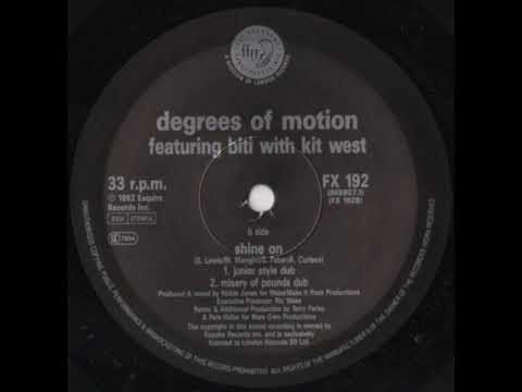 Degrees Of Motion - Featuring Biti With Kit West - Shine On (Misery Of Pounds Mix) 1992