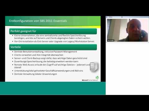 Webcast Microsoft Windows Small Business Server 2011 Essentials - Nicht nur für die Cloud!