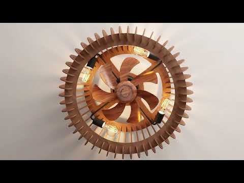Phokas 20" Ceiling Fan With Lights And Remote Control
