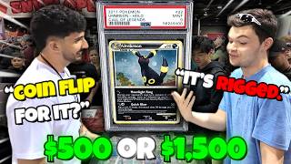 Are My Coin Flips RIGGED!? | POKEMON VENDOR POV